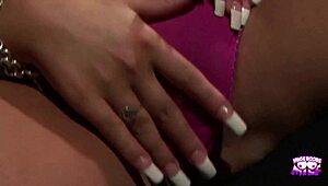 brunette bombshell craves boyfriend's bold skills