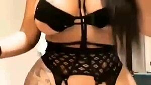 morena struts her big ass and tits with tattoos everywhere