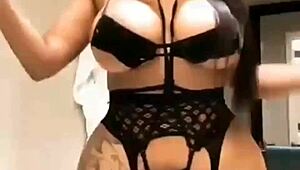 morena struts her big ass and tits with tattoos everywhere
