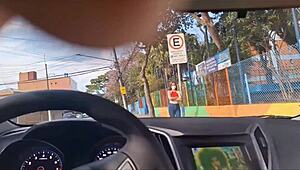 hey ruiva at the bus stop, risky public masturbation got you so close to cumming??