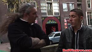 Tourist Dumps Cum Shower On Real Skinny Dutch Hooker Missionary