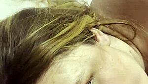 DJ Brisa Gags Lying Down!