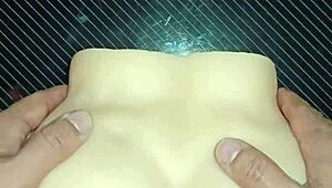 Candy bent over doggystyle assfucked hard then creampied on huge ass!