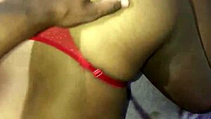 What happens when a curvy Brazilian amateur flashes her big ass for a huge cock? 