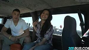 Dominican Teen Slut Fucks For Cash In Car With Long Hair Swinging