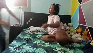 whoa unexpected visit my lover surprised me for lesbian sex marathon while hubby works