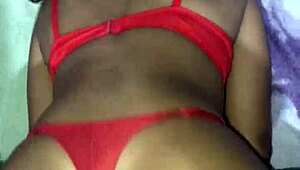 What happens when a curvy Brazilian amateur flashes her big ass for a huge cock? 