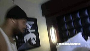 Juicy-lipped Rican Layla Perez swallows Cali Kastro load