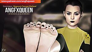 negasonic's wrinkled teen soles make my heart race with toe-craving desire