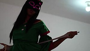 delicious sexy brunette flashes ebony curves craving homemade massage thrills