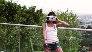 Curvy Skylar Snow wakes to bang massive cock outdoors!