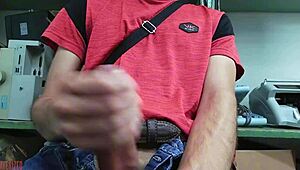 Masturbating my monster cock at desk this time 🍆🖥️💦