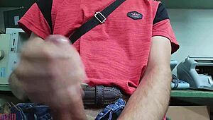 Masturbating my monster cock at desk this time 🍆🖥️💦