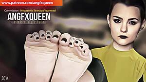 negasonic's wrinkled teen soles make my heart race with toe-craving desire