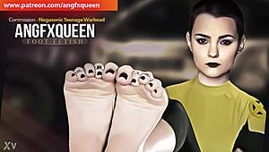 negasonic's wrinkled teen soles make my heart race with toe-craving desire