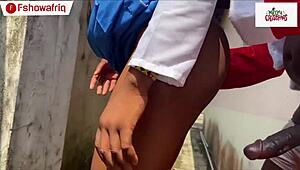 Camera catches long-dick santa stroking cock before gifting wet pussy