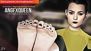 negasonic's wrinkled teen soles make my heart race with toe-craving desire