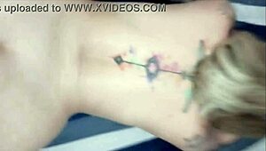 Blonde bombshell screams in rough ecstasy taking cumshots from pov doggystyle pounding