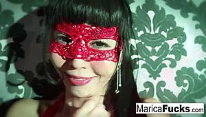 marica hase looks so sexy in lingerie 😍 masturbating her asian pussy in the mirror 💦