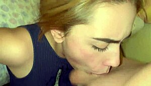 Hot Blonde Deepthroats Then Fucked Hardcore Cum Mouth