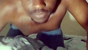 masturbating on new white bed spreading ass in jeans