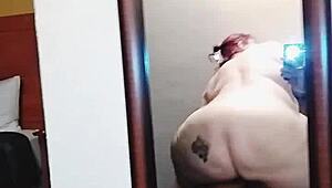 can this bbw milf's fat ass handle that monster bbc cowgirl ride all night?