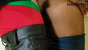 oh wow i just had this insane threesome umm with two hot 18+ teen ebony girls bent over in the police cell their juicy pussies dripping everywhere!!