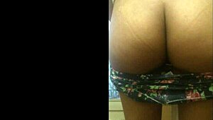 imagine this married brunette housewife sucking cock close up in kitchen