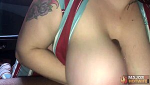 kendra lee rides rome major creaming her busty blonde milf pussy outdoors!