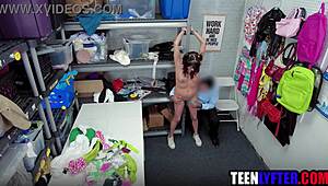 ever wonder what happens when a teen shoplifter slut meets the cop?