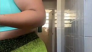 super tight shorts squeeze and split wet exhibitionist pussy