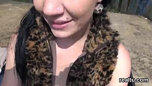 how does this cute czech teen's tight hole take pov pounding after mall seduction?