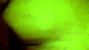 Redbone ebony amateur takes bareback latino cock on sofa wet thong panties pulled aside