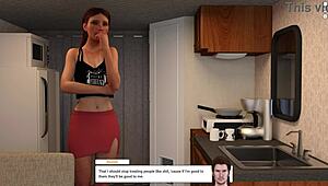 Redhead rides cock hard for Christmas creampie midnight fun