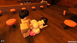 bar slut bends for big cock pov pounding