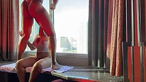 her big tits bounce on bbc in hotel