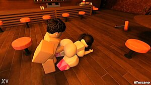 bar slut bends for big cock pov pounding