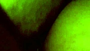 Redbone ebony amateur takes bareback latino cock on sofa wet thong panties pulled aside