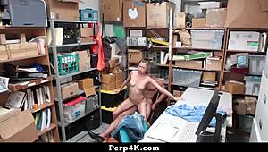 mall guard catches teen perp and fucks her hard cowgirl style 😏🔥