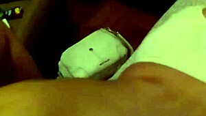 Redbone ebony amateur takes bareback latino cock on sofa wet thong panties pulled aside