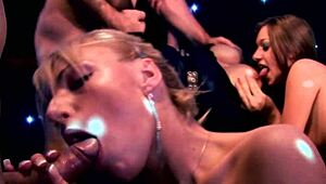 Blonde Milf Mom's Shaved Pussy Gaped Bent Over In Fishnets?