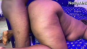 Watch Big Pussy Lips Ebony Get Ripped Clothes Monster Cock Doggystyle Creampie!