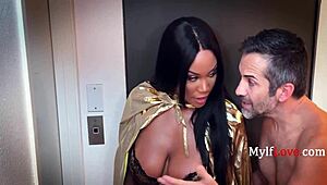 widow august skye reunites spiritually with lola pearl in wild ebony milf threesome hardcore