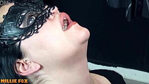 Millie Fox gulps husband's three-day monster cum load