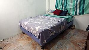 perverted old stepdad sneaks into stepdaughter's bed for creampie pussy pounding and squirt