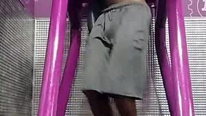 imagine your gym roommate daddy on that machine, wanna spot her sweaty workout pussy?