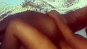 he rams deep and blasts cum in ebony girl's tight ass