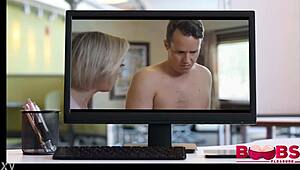 Stepson Pounds Milf's Big Tits with Monster Cock