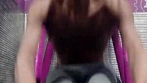 imagine your gym roommate daddy on that machine, wanna spot her sweaty workout pussy?