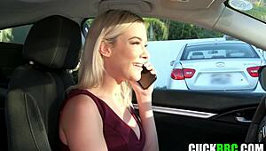 check out this hotwife savoring every inch of big black cock while her cuck hubby watches helplessly